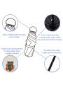 Ultralight And Compact Portable Capsule Umbrella UV Protection Umbrella Mini Five-fold Umbrella. 