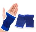 1 Pair Glove Hand Sweat Size Protective Cover Women and Men Blue Absorb Knitting Free for Outdoor. 