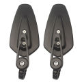 1 Pair 7/8" 22mm Universal Motorcycle Aluminum Rear View Black/Gold/Silver/Red/Blue/Orange Handle Bar End Side Rearview Mirrors. 