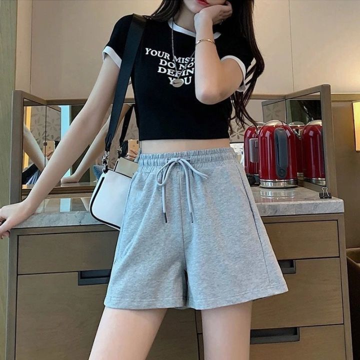 Korean%20Style%20Womens%20Summer%20Casual%20Shorts%20High%20Waist%20Loose%20Fit%20Wide%20Leg%20Home%20Shorts%20Lightweight%20Breathable%20Athletic%20Shorts%20-%20Image%202