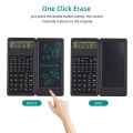 Foldable Scientific Calculator 10-Digit Digital Large Display with an Erasable Writing Tablet Digital Drawing Pad Math Calculato. 