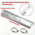 Air Diesel Parking Heater Stainless Steel Exhaust Pipe Tube Gas Vent Hose +Aluminum Foil Sleeve With Hose Clamp For Car Heater.