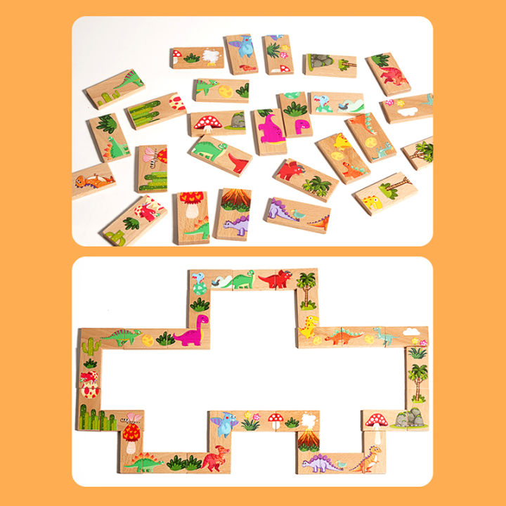Wooden%20Dinosaur%20Domino%20Matching%20Memory%20Chess%20Multifunctional%20Puzzle%20Desktop%20Game%20Educational%20Toy%20For%20Parent-Child%20Interaction%20-%20Image%205