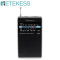 RETEKESS PR15 FM AM NOAA Emergency Pointer Tuning Radio Mini Handheld Radio Portable Pocket Radio Receiver With Weather Warning. 
