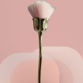 Rose-shaped Manicure With Nail Brush Art Brush Nail Accessories Tool Popular Round Makeup Polishing Dust Removal Brush. 