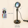 1PC Multicolor Sunset Floor Lamp USB Powered Mood Light for Party & TikTok Background. 