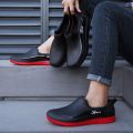 Simple Style Outdoor Work Commute Fishing Kitchen Non-Slip Waterproof Men's Flat-Soled High-Quality  Boots Rain Boots. 