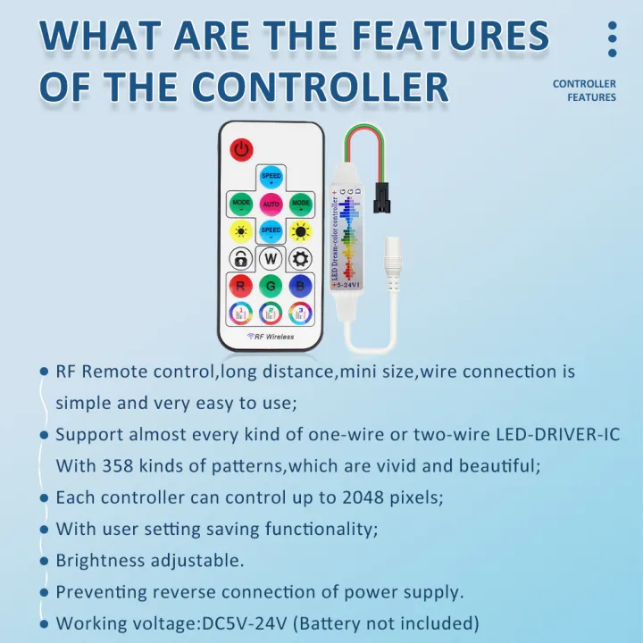 LED%20Dream%20Color%20Controller%2017Keys%20USB%20DC%205-24V%20RF%20Lock%20Remote%20RGB%20Pixel%20Music%20Control%20for%20SPI%20RGBIC%20Full%20Color%20LED%20Strip%20Light%20-%20Image%202
