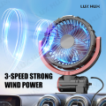 3-Speed Car USB Fan 360-Degree Rotatable Strong Wind Cooling Air Circulation Dashboard Electric Fan Brushless Motor Quiet Fan. 
