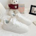 Girls White Sneakers - white. 