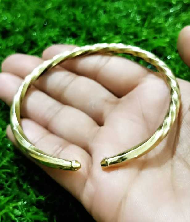 1PS /TOP  FASHION PUNJABI KARA FOR MEN/WOMEN - HIGH QUALITY GOLDEN TWIST ROPE STYLE  STAIN LESS STEEL OPENABLE CUFF /KARA/BRACLET FOR MEN/WOMEN