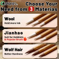 Marie's 1pc Chinese  Calligraphy Brush,Jianhao/Wolf Hair/Wool for Painting,Writing,Official Script,Regular Script,Cursive Script. 
