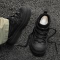 Designer Men Cotton Boots Winter Ankle Snow Boots Outdoor Non-slip Waterproof High Top Mens Casual Shoes Plush Warm Work Boots. 