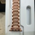 (B). Lelong Apple Watch Bling Band Rose Gold. 