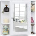 Multipurpose Mount Wall Mirror Bathroom Storage Cabinet Durable Modern Nice Organizer Toilet Paper Holder Towels Shampoo Racks Stand Display Large Big Space...by A M Furniture. 