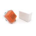 12V Speed Adjustable 2 Pin LED Electronic Flasher Relay for Motorcycle Turn Signal Direct Replacement Universal Hazard Warn. 