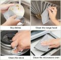 2 Sided Pack of 10 Multipurpose Wire Dishwashing Rags for Wet and Dry Stainless Steel Scrubber for Utensils Non-Scratch Wire Dishcloth for Washing Dishes Sinks Counters Easy Rinsing. 