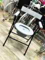 Softa Care Commode Chair Gray (foldable steel frame). 