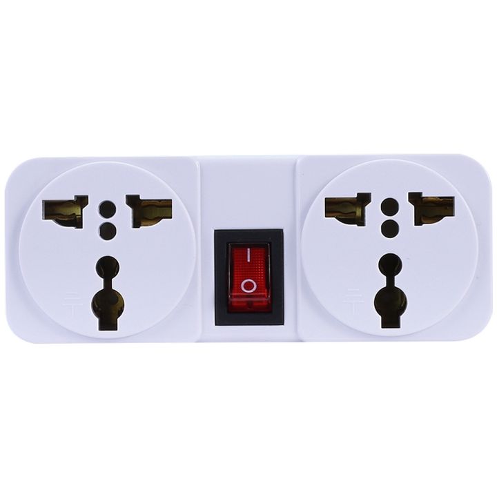 Toshino 2-Channel 2-pin flat-pin adapter converter 1 switch ready to ship in Thailand