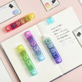Mohamm 1 Pc Correction Tape PET 5mm*4m/5mm*3m Dispensing Rainbow Gradient Color Double Heads Creative Stationery School Supplies. 