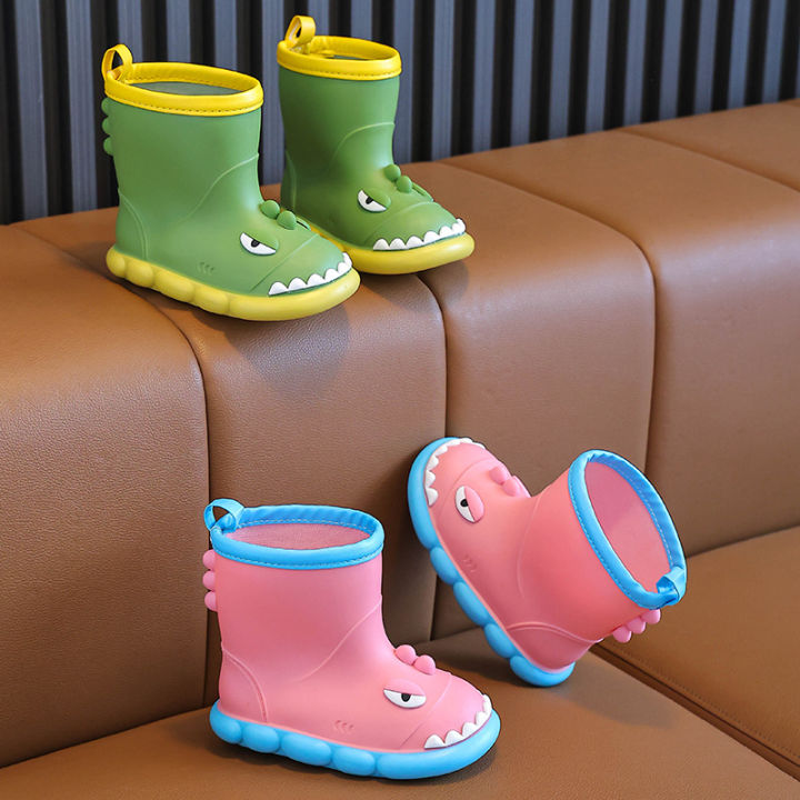 Dinosaur%20Children's%20Rain%20Boots%20Boys%20And%20Girls%20Cute%20Anti-slip%20Wear-Resistant%20Rain%20Shoes%20Soft%20Soled%20Outdoor%20Waterproof%20Shoes%20-%20Image%203