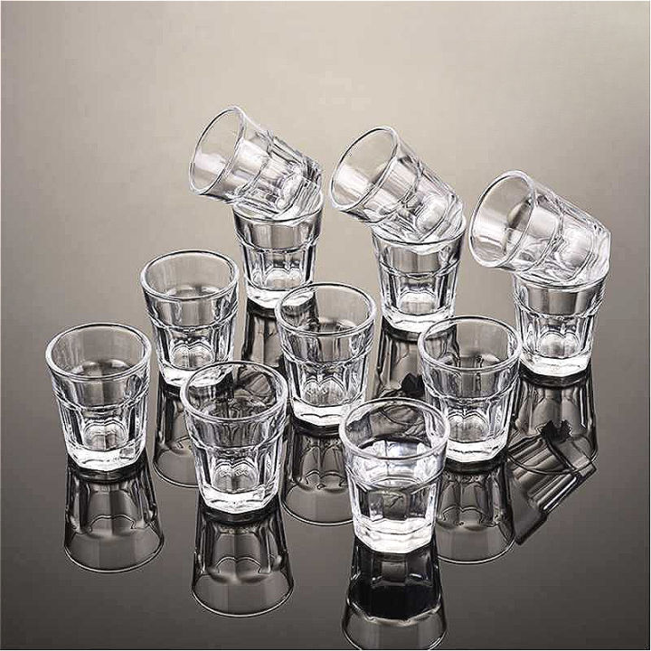 10ml/20ml/26ml/35ml Classic Shot Glass Baijiu Cup Elegant Small Wine Glass Bar Luxury Cocktail Scotch Bourbon Cups Holiday