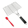 Stainless Steel BBQ Mesh Non Stick Grilling Basket Grill Mesh Mat Meat Vegetable Steak Picnic Party Barbecue Tool. 