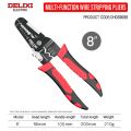DELIXI ELECTRIC Wire Stripping Pliers Wire Pressing Pliers Wire Cutting Pliers 8-inch Multifunctional Pliers for Electrician.. 