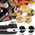 Rechargable 2 In 1 Bag Mini Heat Sealer, Storage Bag Plastic Package Snack Sealer Clip Bag Handheld Heat Sealer, Plastic Bag USB. 