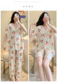 New Spring/Summer Women's Short-Sleeve Three-Piece Pajama Set, Women's Short-Sleeve Loungewear, Women's Summer Outfit Set.