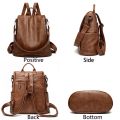 NEW Anti theft Backpack Purses High Quality Soft Leather Female Vintage Bag School Bags Travel Bagpack Ladies Bookbag Rucksack. 
