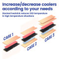JEYI Copper M.2 Heatsink, NVMe 2280 SSD Copper Cooler Solid State Disk Radiator with Thermal Silicone Pad for Laptop Desktop. 