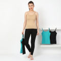 3 Pcs Any Color Premium Quality Active Basic Women's Seamless Tank Tops Innerwear / Women's and Girls' for Best / Summer Outfit / Stylish and Beautiful Look / Women's for Bra Tops / Any Place Use. 