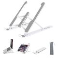 "Laptop Stand || Ergonomic, Adjustable, Portable, Durable, Aluminum Laptop Holder || Compact, Foldable, Desk Stand, Laptop Riser, Space-Saving || Universal Fit, MacBook, Windows, Notebook, Tablet, Laptop Elevator". 