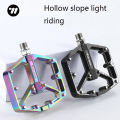 WEST BIKING Bicycle Pedal Aluminum Alloy Pedal Mountain Bike Pedal Chrome-Molybdenum Steel Axle Pedal. 