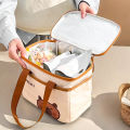 Cute Capybara Insulated Lunch Bag For Student Kid Portable Large Capacity Waterproof Food Thermal Bag Reusable Picnic Cooler Bag.