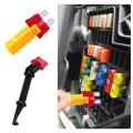 Fuse Puller 4Pcs Car Automobile Fuse Clip Tool Extractor Removal Security Tool Mini Plastic Blade Fuse Extractor Car Accessories.