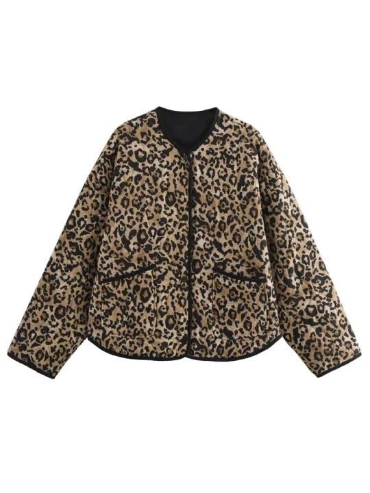 HXAO%20Lightweight%20Padded%20Jackets%20Outerwears%20Women's%20Quilted%20Jacket%20Woman%20Autumn%20Winter%20Coat%20Female%20Leopard%20New%20in%20Coats%202024%20-%20Image%204