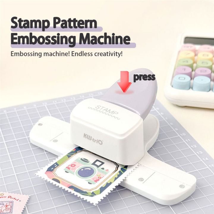 1PC stamp lace embossing tool, suitable for homemade handmade notebooks, personalized loose-leaf labels and gift packaging.