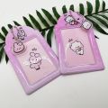New BT21 Chimmy Koya Shooky mang personality creative card holder student ID campus card anti-lost storage protective case.