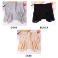 Womens Safety Panties Underwear Short Pants Anti-exposure L XL Black Skin Gray High Waist Traceless Lace.