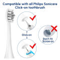 Compatible with Philips Sonicare Electric Toothbrush Replacement Toothbrush Brush Heads 1100 2100 4100 4300 5100 5300 6100 6500. 
