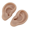 Silicone Human Ear Model 1 Pair Silicone Ear Model Soft Flexible Simulation Ear Model for Earrings Display Ear Piercing Exercise. 