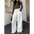 Botvotee Milk White Baggy Jeans Women Spring Summer 2025 New Korean Fashion Causal Y2k Loose Oversized High Waisted Jeans. 