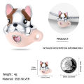 925 Sterling Silver Cat Dog Pet Animal Paw Prints Series Charms Beads Fit Original Bracelets S925 DIY Jewelry Gifts.