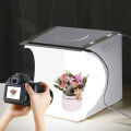 Profession Mini Folding Lightbox Photography Photo Studio Softbox 2 LED Light Soft Box Photo Background Kit for DSLR Camera. 