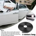 5M Car Door Edge Protector, Car Door Edge Guards Universal U Shape Rubber Seal Edging Car Door Seal Trim Protector Car Door Guard Strip Fit for Most Car (Black). 