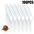 Clear Mini Spoons for Desserts Small Plastic Tasting Spoon Disposable Spoons Tiny Plastic Serving Utensils For Party Supplies.