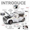1/18 Toyota Land Cruiser LC300 SUV Alloy Model Car Toy Diecasts Metal Casting Sound and Light Car Toys For Children Vehicle.
