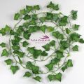 Natural-Looking Artificial Garland Green Leaf Bail: Perfect for Home, Office, Parties, and Weddings - 7 ft to 7.5 ft Length. 